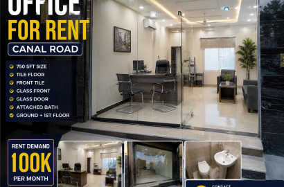 Office for Rent on Canal Road Faisalabad