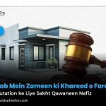 Punjab Mein Zameen ki Khareed o Farokht k liy Qawaneen Nafiz