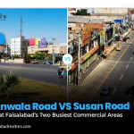 Jaranwala Road VS Susan Road: A Look at Faisalabad’s Two Busiest Commercial Areas