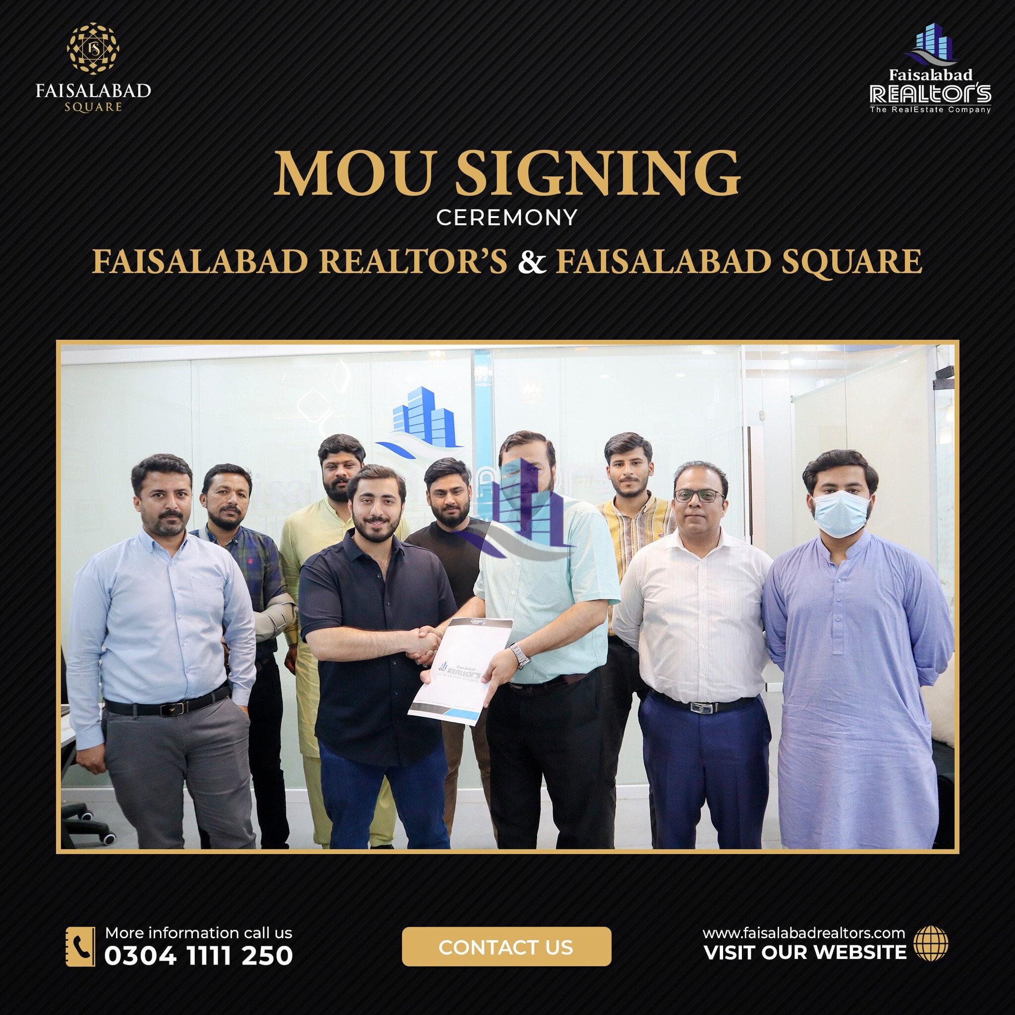 MOU Signing Ceremony Between Faisalabad Realtors & Faisalabad Square Mall 3