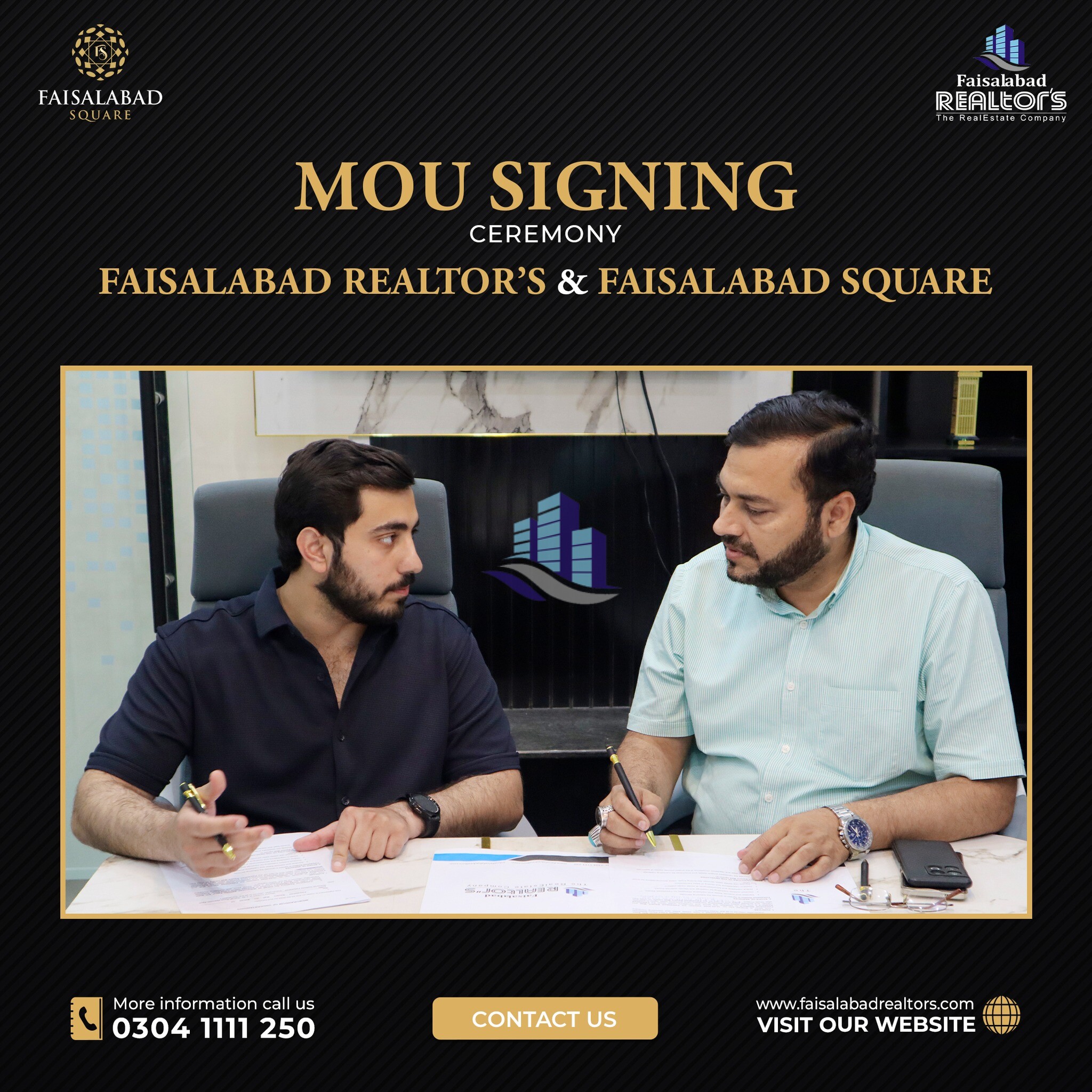 MOU Signing Ceremony Between Faisalabad Realtors & Faisalabad Square Mall 4
