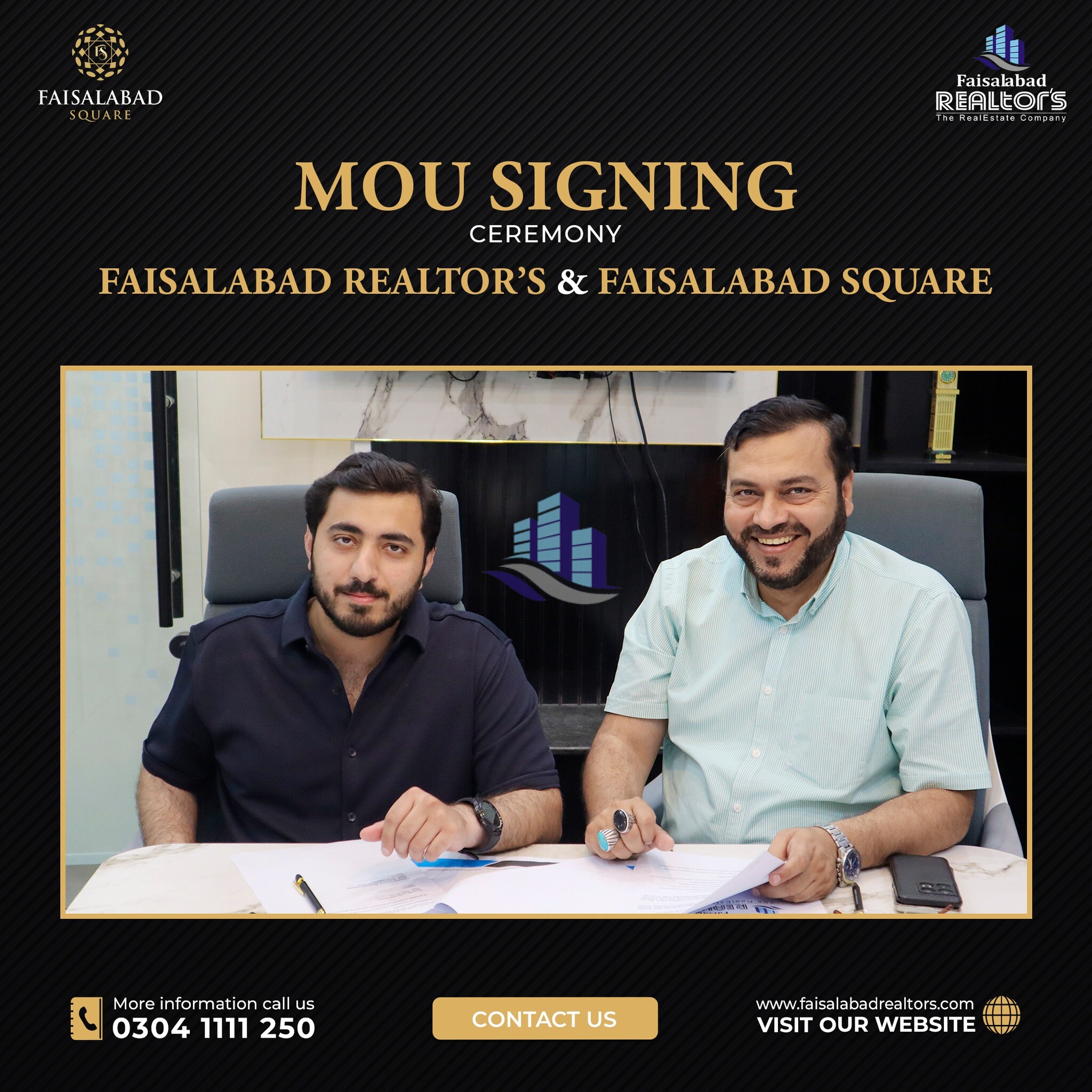 MOU Signing Ceremony Between Faisalabad Realtors & Faisalabad Square Mall