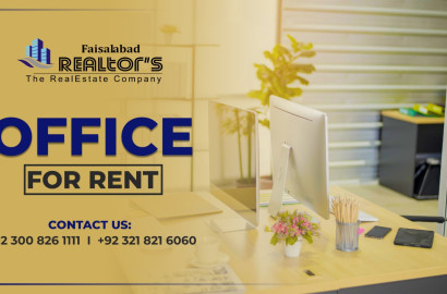 Office Available on Rent at main Susan Road Faisalabad